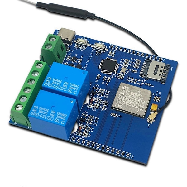 DC 5V STM32 4G Nätverksansluten Dubbelriktad Relä Reläutvecklingskort Inbyggd AIR780E Modul I/O Port STM3