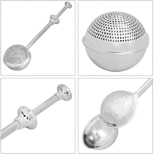 Sigte til bagning - 2-pak pulveriseret sukker mel shaker duster, rustfrit stål kraftig Re