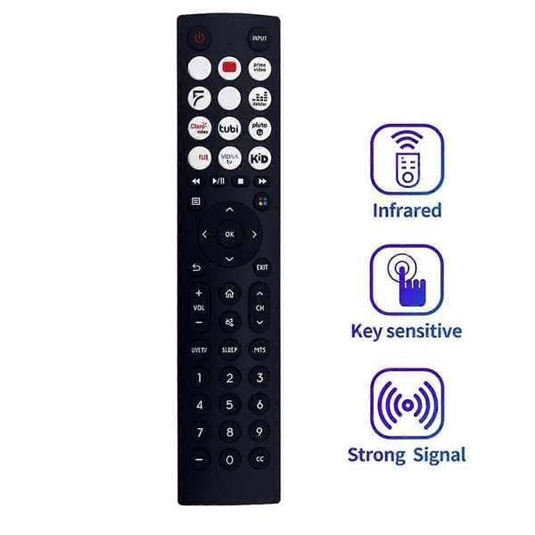 EN2F36 EN2F36H Erstatningsfjernkontroll for Smart Vidaa TV 43A4KV 32A4KV 40A4KV