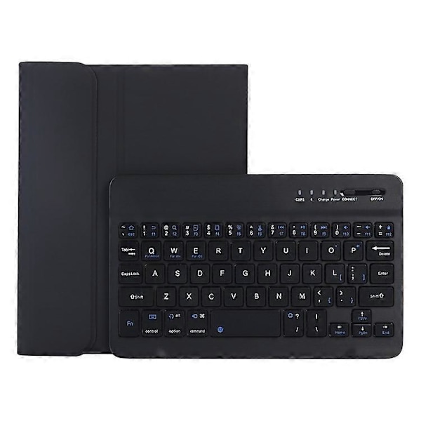 C06B Kompatibelt för iPad mini (2024) / mini (2021) Anti-Repskyddande Fodral med Bluetooth-Tangentbord Stöttåligt Ställ Läder C Black