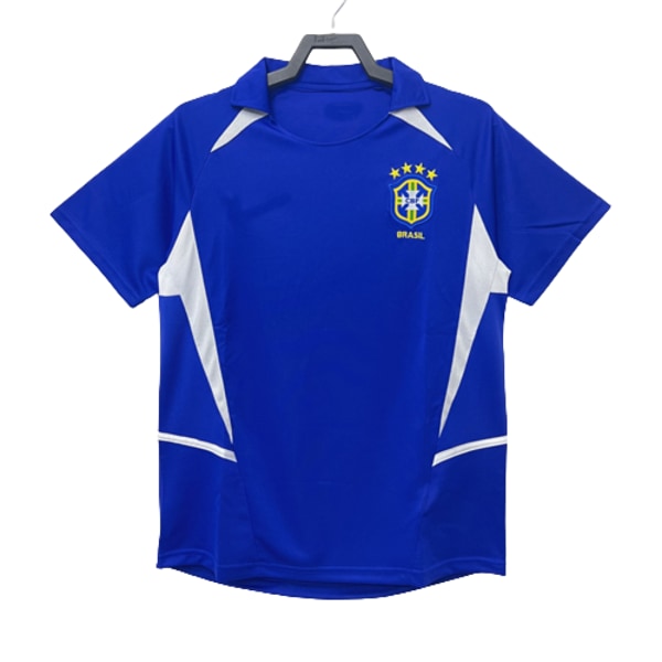 2002 Brasilien udebane specialdesignet trøje træningsdragt kortærmet trøje T-shirt EvraNO.3 S