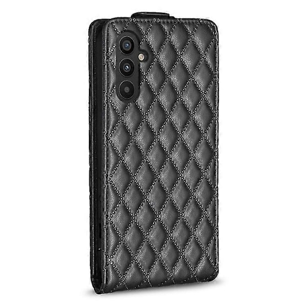 BF30 Kompatibel til Samsung Galaxy A35 5G Etui Kortholder Vertikal Flip Læder Cover Black
