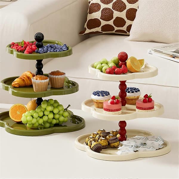 Retro Smykkestativ Fruktskål Dessertdisplay A