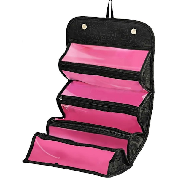 Roll Up Rese Kosmetisk Makeup Smycken Toalettväska Organizer Camping Tillbehör Hållare