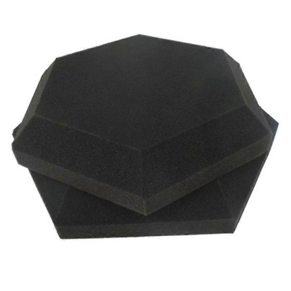 12 st Akustikskumskivor, Hexagonala Studio Lutningsklackskivor, Ljudisolering, för Ljudisolering