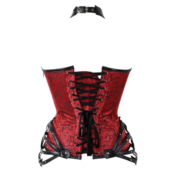 Waist Trainer Shapewear Topper Dameklær Undertøy Sexy Korsett Red XXXL