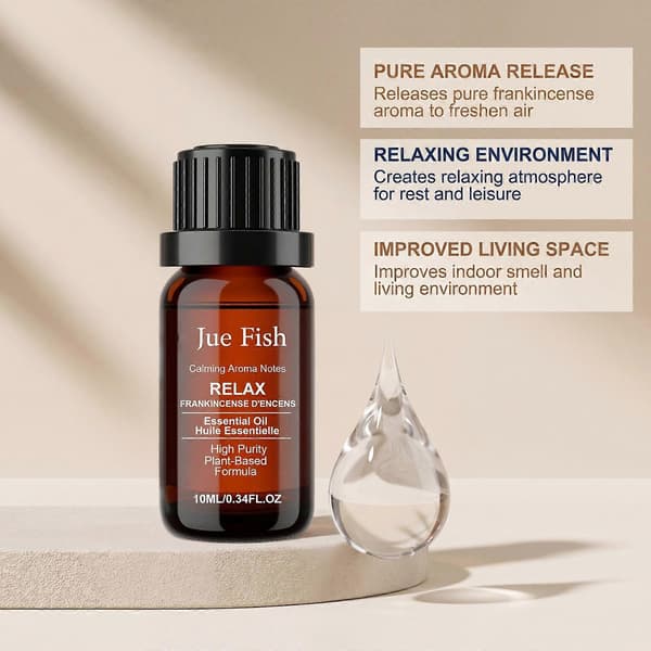 Frankincense æterisk olie - til hår, hud, diffuser, aromaterapi og duft til gør-det-selv-lys 1pcs