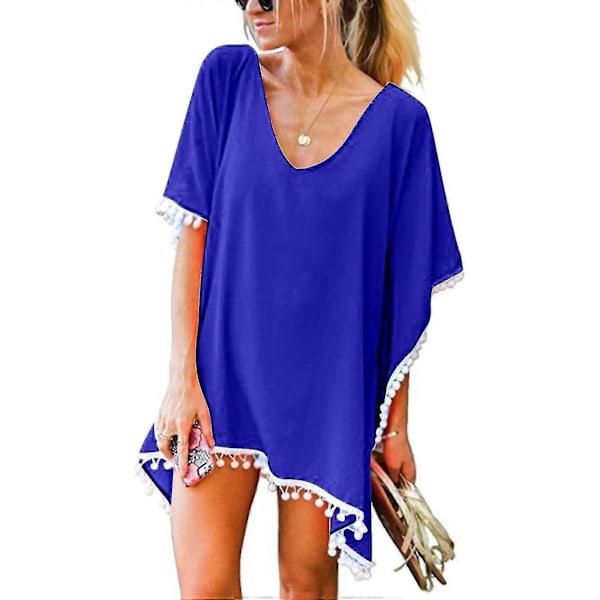 Strand Sarong Cover Up för Kvinnor, Lång Strand Kimono Cover Ups, Sommar Damstring