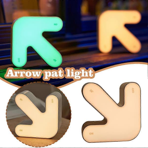 Arrow Flip Natlampe - Berøringssensor Sengelampe med 7 Farver 1pcs
