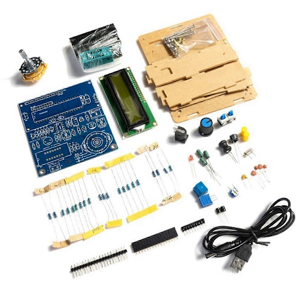 Kapacitans- och induktansmätare Frekvensmätning DIY Elektronisk Kit 51 Monolitisk Testare Circ