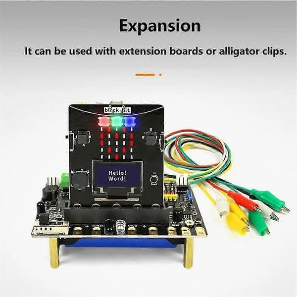 Programmerbart kodebrett for Micro:Bit | STEM-utdanningssett med sensorer, LED-lys og høyttaler