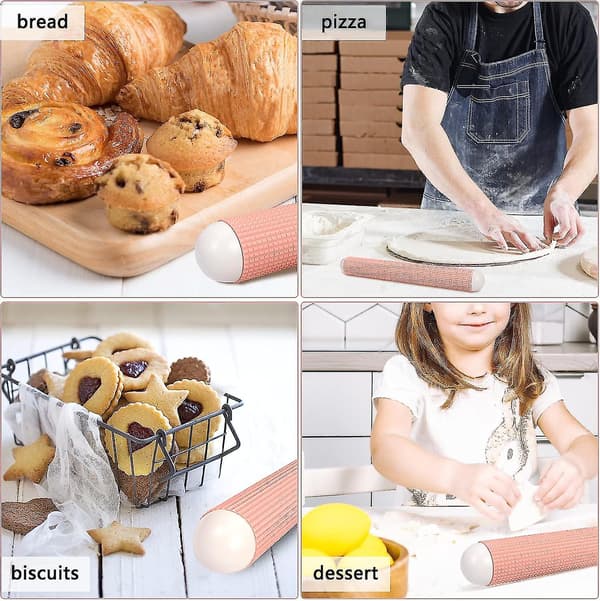 Kjevle, Matvaregodkjent Plastkjevle for Baking, Non-stick Deigrulle
