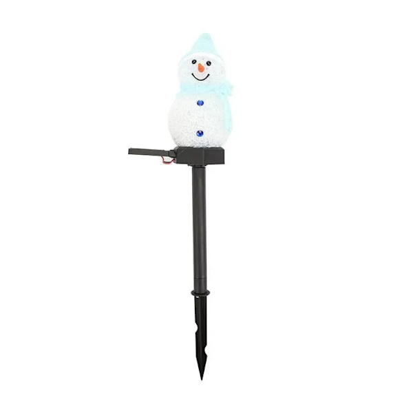 Vattentät Solcell Snögubbe Lampa Utomhus Snögubbe LED Trädgårdslampor Jul Gräsmatta Snögubbe Landskapsljus Markplugg Lampor blue