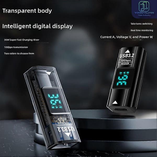 +Praktisk Type C hun til USB hun adaptere Digital Transverter R1Z8 Black