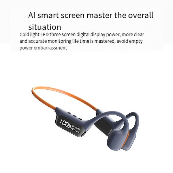 32GB Benledningshörlurar Bluetooth IPX8 Vattentäta Simhörlurar Trådlösa Stereo Musikhörlurar
