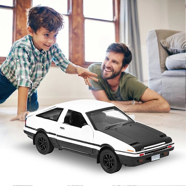 1:32 Metalliseos Vedettävä Automalli Valolla ja Äänellä Koristeeksi