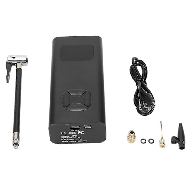 150PSI Ilmapumppu Kannettava 6500mAh Mini Digitaalinen Langaton Auton Rengaspumppu yhteensopiva Auton Moottoripyörän Polkupyörän Pallon kanssa - YM