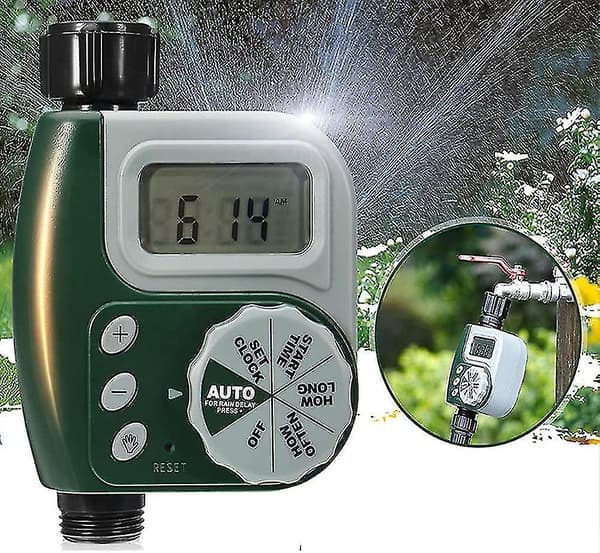 Vann Timer, Utendørs Vanningskontroller Automatisk Sprinkler Elektronisk Slange Timer