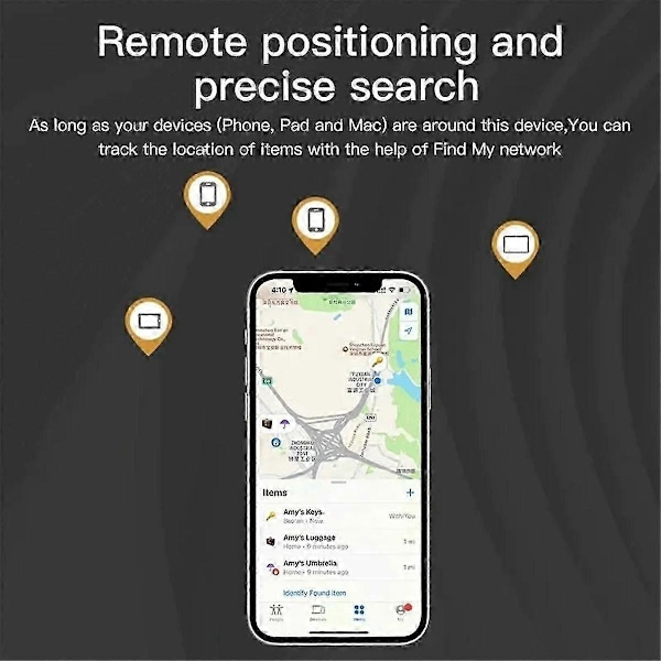 Bluetooth GPS-paikannin Air Tag -korvaajaksi Etsi-toiminnon kautta: löydä laukku, pullo, kortti, lompakko, pyörä, avaimet