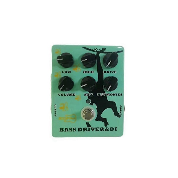 ZDI-2 Driver+DI Box Effektpedal True Bypass Gitarrtillbehör