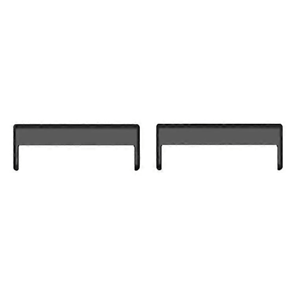 1 Par Metallkoblingssett Universal 22mm til 20mm Fjærstenger Kobling Klokkebånd Adapter Black