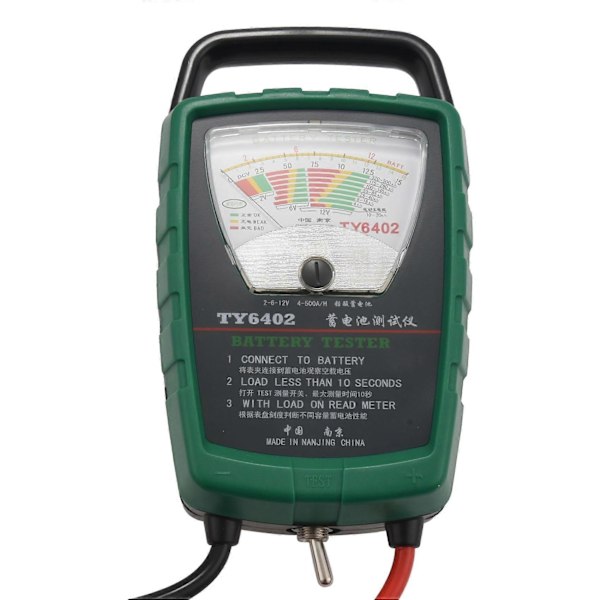 Ty6402 500A 2V 6V 12V Bil-/Autobatteri Tester/Generator/Start Check Nem At Bruge