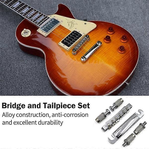 Guitar Bridge Locking Tune-O- Bridge og Tailpiece Sæt til LP/SG Elektrisk Guitar Dele Tilbehør