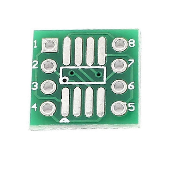 50 st SOP8 SSOP8 TSSOP8 SMD till DIP8 Adapter 0,65/1,27mm PCB-kort