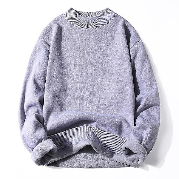 Talvi miesten fleece poolokauluspusero miehet 2022 uusi rento neule paksu poolopaita miesten merkki syksy kashmir O-kaula miesten topit Dark Red turtleneck S