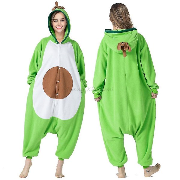 One Piece Hette Fleece Julekostyme Halloween Kostyme Voksen Onesie Pyjamas LFA10 S Height 147*157cm
