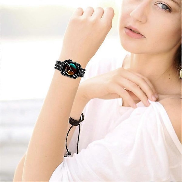 Kompatibelt metallarmband med strass för Huawei Watch Fit 3 Smartklocka Black