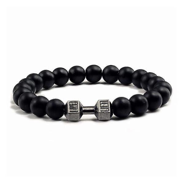 Herrarnas energi terapi sten skydd helande elasticitetsarmband black2