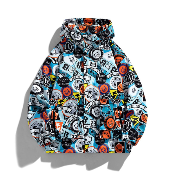 Herre efterår taktisk jakke lynlås sweatshirt udendørs hættejakke orange 2XL(80-90KG)