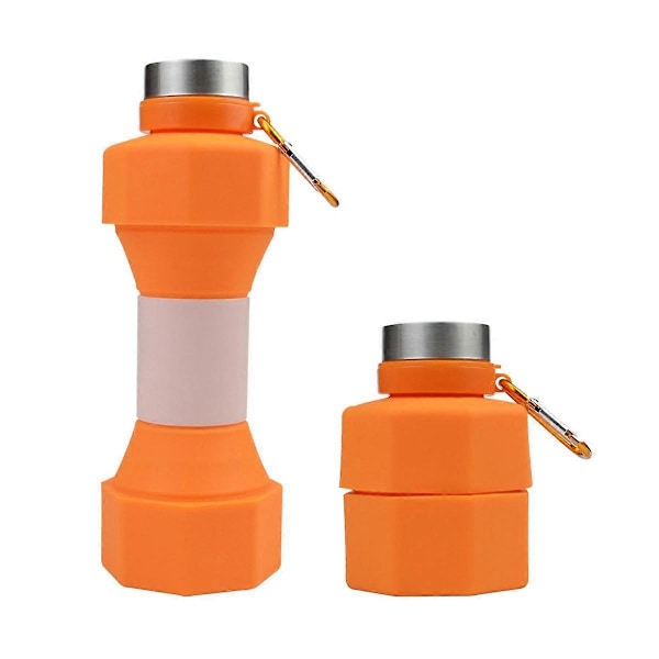 650 ml Silikon Hantelformad Vattenflaska Utomhus Fitness Cykling Vattenflaska Vikt Stark Vattendricka