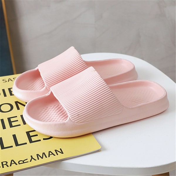 Sommar Dam Enfärgad Mjuk Sula Badrumstofflor Inomhus Halkfria Hemmaskor 2105 Pink 36-37