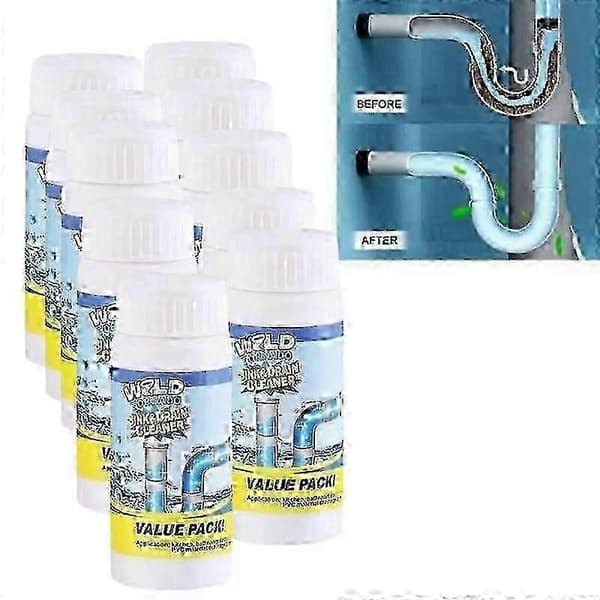 2025 Kraftig Vask- og Avløpsrenser, Wild Tornado Vask- og Avløpsrenser 10pcs