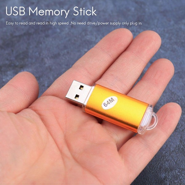 USB Memory Stick Flash Pen Drive U Disk til PS3 PC TV Farve: Gylden kapacitet: 64MB