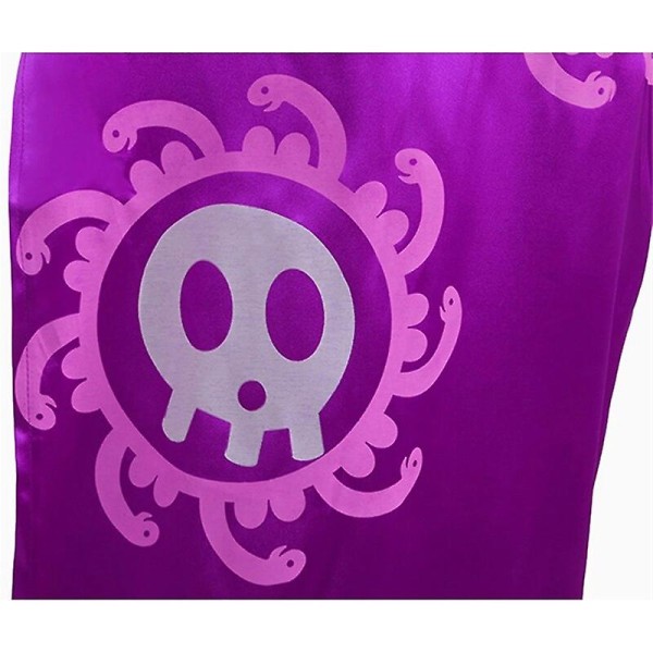 Anime One Piece Boa Hancock Cosplay Kostym Örhängen Halloween Karneval Cheongsam Set XS