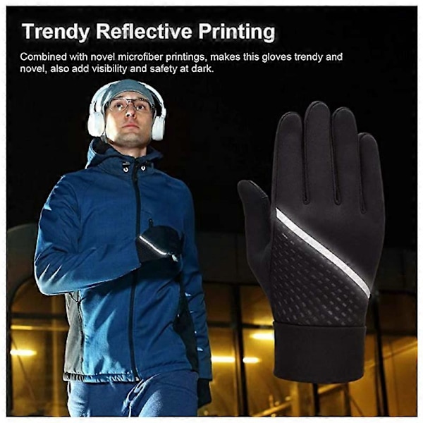 Löpargloves för barn, sport, cykling, pojkar, vinter, pekskärm (L), termiska barnhandskar, flickor, vindtäta, utomhus, halkfria handskar, varma, cykel, ridning, fotboll, Wal