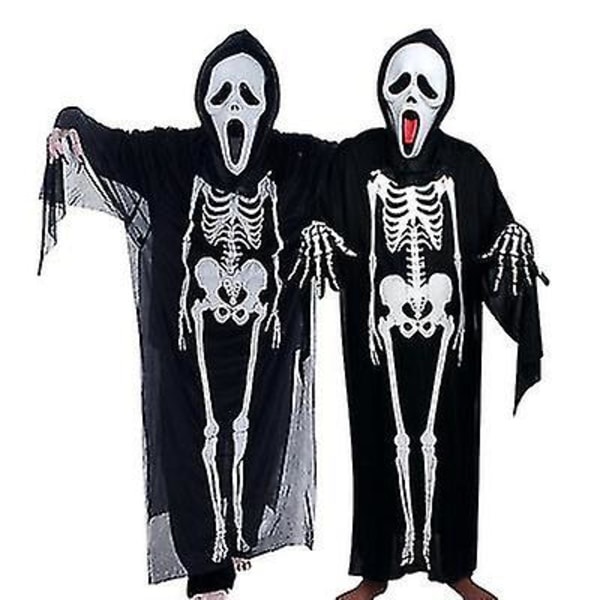 2st Halloween Skeleton Ghost Cloak