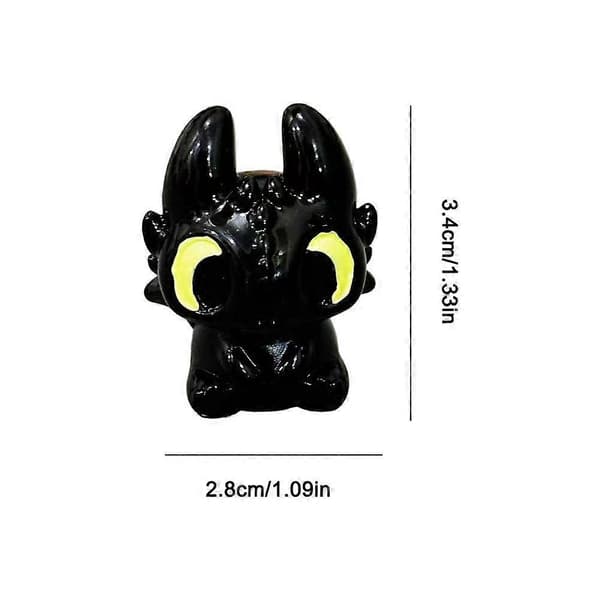 Myk plast dinosaurfigur - harpiks, 3,4 cm, nøkkelring two sided