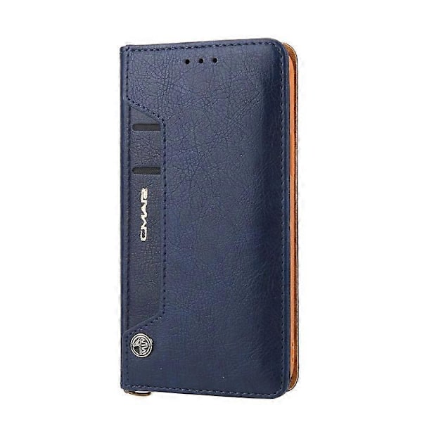 CMAI2 PU Läder Kortfack Plånbok Telefonfodral Kompatibelt För iPhone 12/12 Pro Blue
