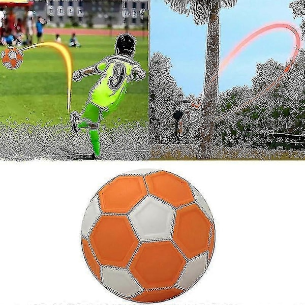 Curve And Swerve Fodbold, Fodboldlegetøj, Curve Fodbold, Størrelse 4 Swerve Fodbold til Børn, Spark Med Skru Som De Professionelle, Gave til Baghaveleg