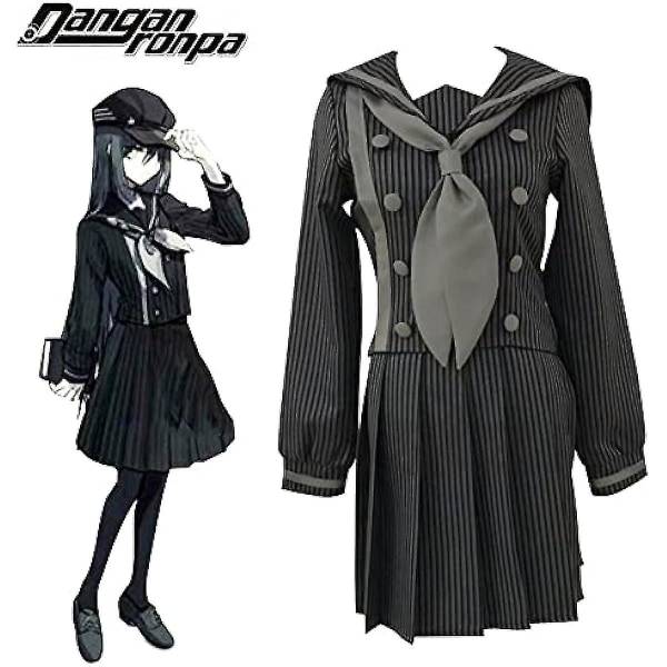 Danganronpa V3 Saihara Shuichi Detective Cosplay -asut Jk Uniform Halloween -asut naisille Anime hame L -asusetti korkealaatuinen M