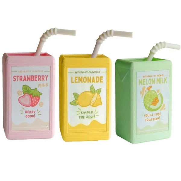 Värikäs JuiceBox -maljakko kukkaruukkukoristeeksi, 3D-tulostettu hartsi makeisenvärisiä juomamaljakoita