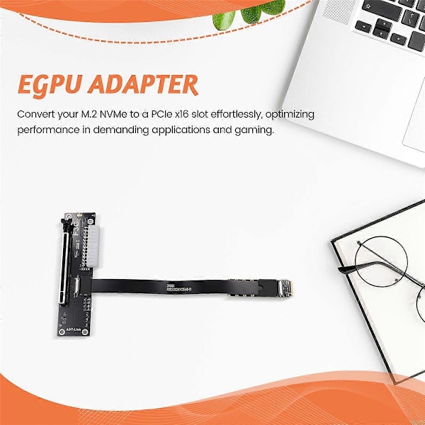 ADT-Link PCIe 5.0 M.2 NVMe till PCIE x16 eGPU Adapter 25cm