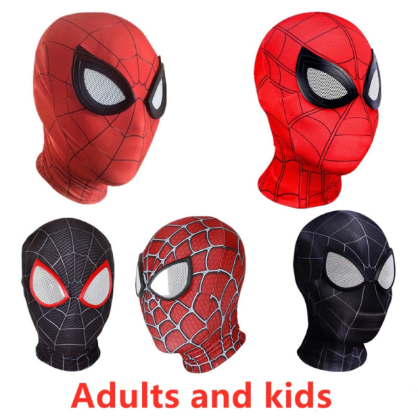 Superhero Maske Miles Spider-Man Maske Peter Parker Halloween Cosplay Kostume Maske Kids 4