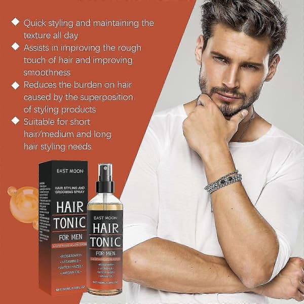 Hårstyling Spray för män Fluffigt Långvarigt Uppfriskande Hårvård Styling Spray