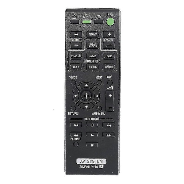 Fjärrkontroll för Sony Soundbar Högtalarkontroll Ersättning RM-ANP115