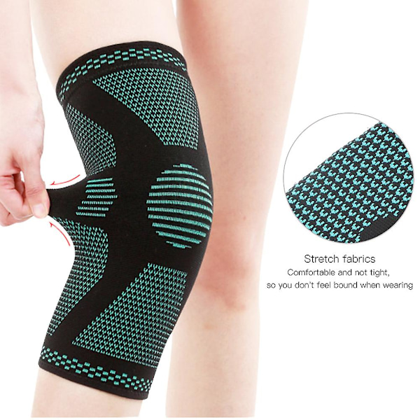 Sports Knæstøtte Varm Kompression Elastisk Knæbind Wrap Knæbeskytter